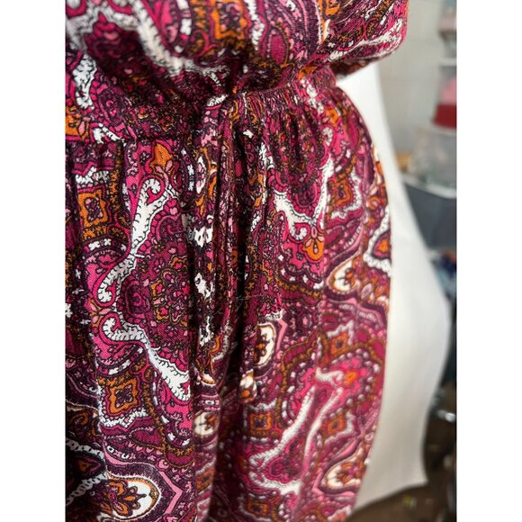 Vintage-Inspired Ambiance Paisley Print Romper S - Picture 3 of 16